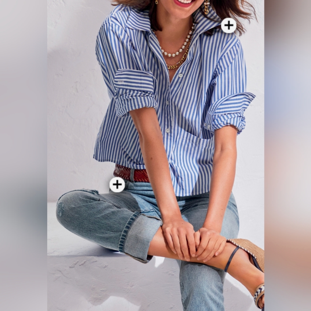 Cropped blouse by cabi
